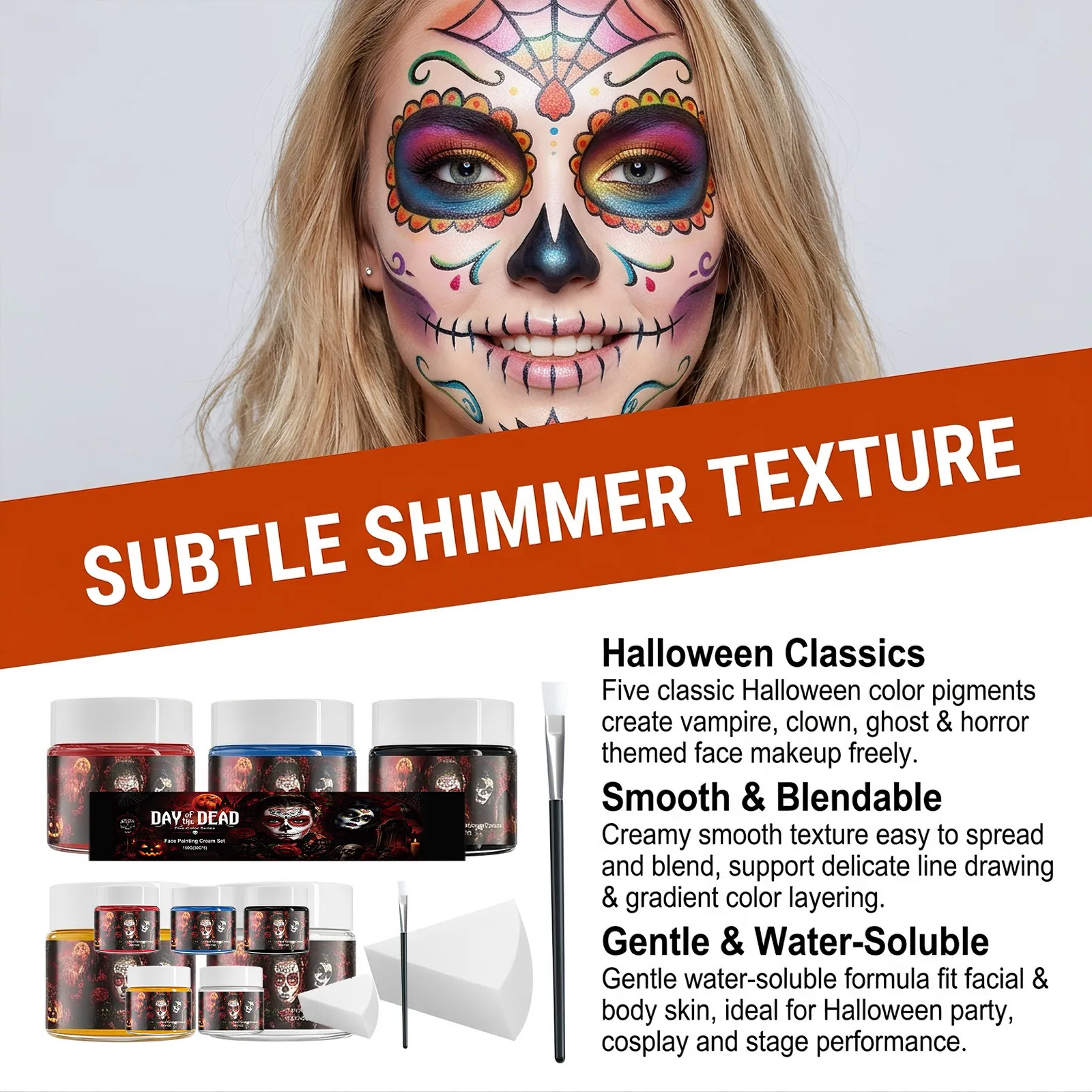 5 classic Halloween face paint colors